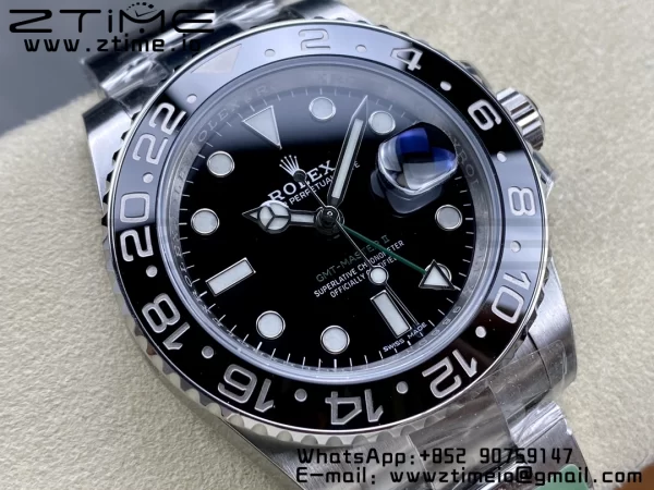 Rolex GMT Master II 116710 LN 904L SS ARF 1:1 Best Edition Black Dial on Oyster Bracelet SH3285 CHS - Super Clone Watch | 1:1 Best Version