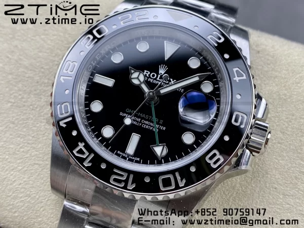 Rolex GMT Master II 116710 LN 904L SS ARF 1:1 Best Edition Black Dial on Oyster Bracelet SH3285 CHS - Super Clone Watch | 1:1 Best Version