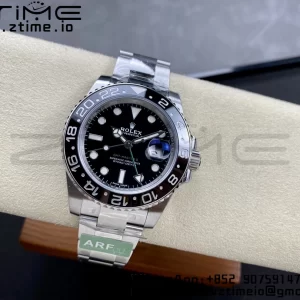 Rolex GMT Master II 116710 LN 904L SS ARF 1:1 Best Edition Black Dial on Oyster Bracelet SH3285 CHS - Super Clone Watch | 1:1 Best Version