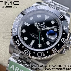 Rolex GMT Master II 116710 LN 904L SS ARF 1:1 Best Edition Black Dial on Jubilee Bracelet SH3285 CHS - Super Clone Watch | 1:1 Best Version