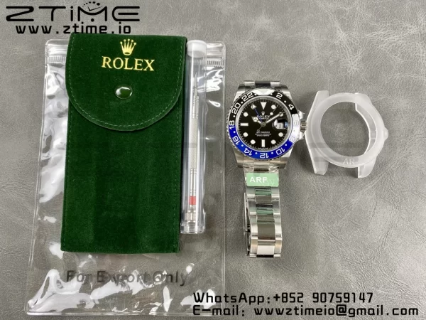Rolex GMT-Master II 126710 BLNR Blue/Black Ceramic 904L ARF 1:1 Best Edition on Oyster Bracelet SH3285 CHS - Super Clone Watch | 1:1 Best Version