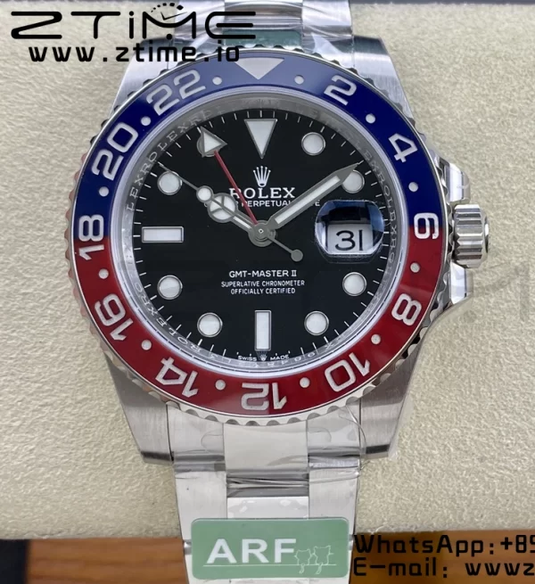 Rolex GMT-Master II 126710 BLRO Blue/Red Ceramic 904L ARF 1:1 Best Edition on Jubilee Oyster SH3285 CHS V3 - Super Clone Watch | 1:1 Best Version