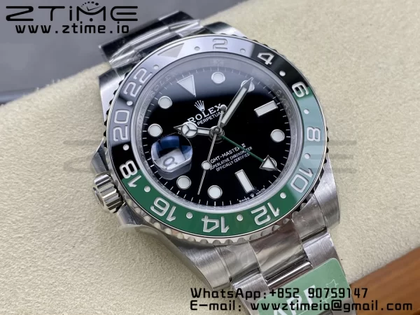 Rolex GMT-Master II 126720 VTNR Πράσινο/μαύρο κεραμικό 904L ARF 1:1 Best Edition σε βραχιόλι Oyster SH3285 CHS - Super Clone Watch | 1:1 Best Version