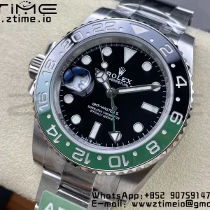 Rolex GMT-Master II 126720 VTNR Πράσινο/μαύρο κεραμικό 904L ARF 1:1 Best Edition σε βραχιόλι Oyster SH3285 CHS - Super Clone Watch | 1:1 Best Version