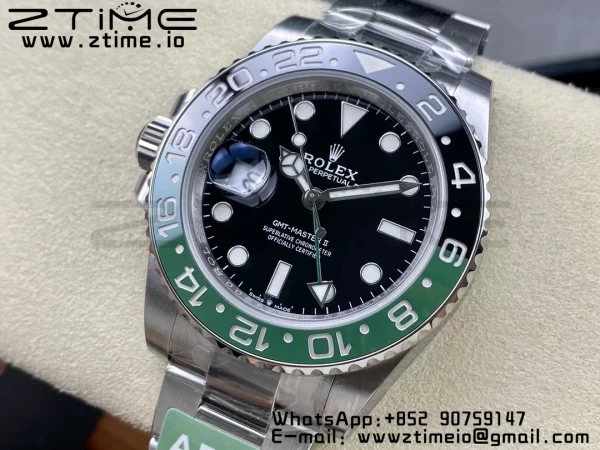 Rolex GMT-Master II 126720 VTNR Πράσινο/μαύρο κεραμικό 904L ARF 1:1 Best Edition σε βραχιόλι Oyster SH3285 CHS - Super Clone Watch | 1:1 Best Version