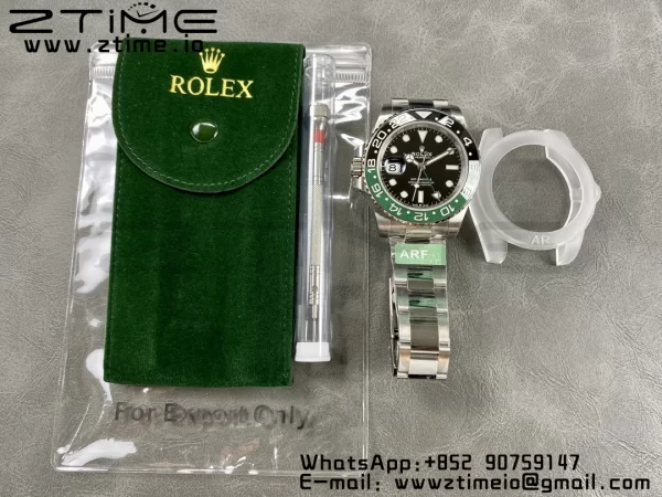 Rolex GMT-Master II 126720 VTNR Πράσινο/μαύρο κεραμικό 904L ARF 1:1 Best Edition σε βραχιόλι Oyster SH3285 CHS - Super Clone Watch | 1:1 Best Version