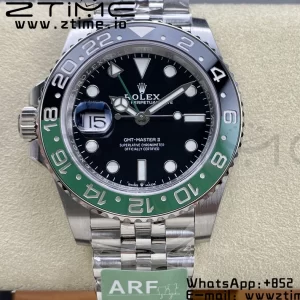Rolex GMT-Master II 126720 VTNR Green/Black Ceramic 904L ARF 1:1 Best Edition on Oyster Jubilee SH3285 CHS - Super Clone Watch | 1:1 Best Version