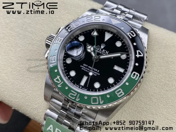 Rolex GMT-Master II 126720 VTNR Green/Black Ceramic 904L ARF 1:1 Best Edition on Oyster Jubilee SH3285 CHS - Super Clone Watch | 1:1 Best Version