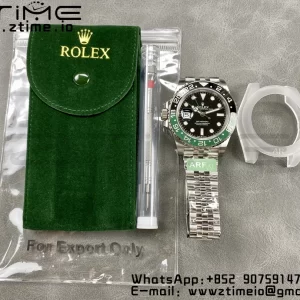 Rolex GMT-Master II 126720 VTNR Green/Black Ceramic 904L ARF 1:1 Best Edition on Oyster Jubilee SH3285 CHS - Super Clone Watch | 1:1 Best Version