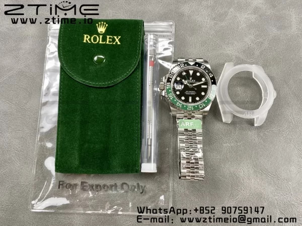 Rolex GMT-Master II 126720 VTNR Green/Black Ceramic 904L ARF 1:1 Best Edition on Oyster Jubilee SH3285 CHS - Super Clone Watch | 1:1 Best Version