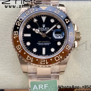 Rolex GMT Master II 126711 CHNR Brown/Black ceramic 904L SS ARF 1:1 Best Edition on RG Oyster Bracelet SH3285 CHS - Super Clone Watch | 1:1 Best Version
