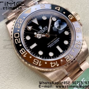 Rolex GMT Master II 126711 CHNR Brown/Black ceramic 904L SS ARF 1:1 Best Edition on RG Oyster Bracelet SH3285 CHS - Super Clone Watch | 1:1 Best Version
