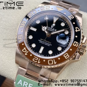 Rolex GMT Master II 126711 CHNR Brown/Black ceramic 904L SS ARF 1:1 Best Edition on RG Oyster Bracelet SH3285 CHS - Super Clone Watch | 1:1 Best Version