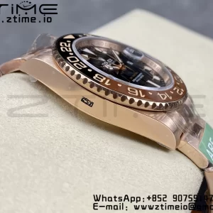 Rolex GMT Master II 126711 CHNR Brown/Black ceramic 904L SS ARF 1:1 Best Edition on RG Oyster Bracelet SH3285 CHS - Super Clone Watch | 1:1 Best Version