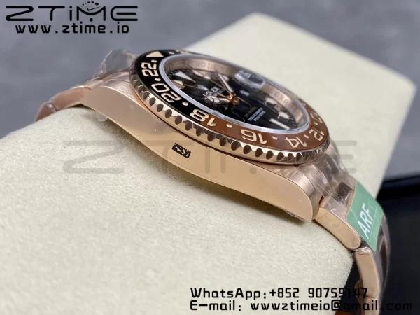 Rolex GMT Master II 126711 CHNR Brown/Black ceramic 904L SS ARF 1:1 Best Edition on RG Oyster Bracelet SH3285 CHS - Super Clone Watch | 1:1 Best Version