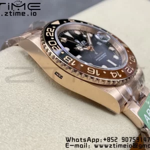 Rolex GMT Master II 126711 CHNR Brown/Black ceramic 904L SS ARF 1:1 Best Edition on RG Oyster Bracelet SH3285 CHS - Super Clone Watch | 1:1 Best Version