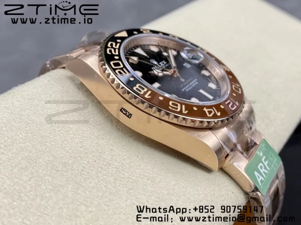 Rolex GMT Master II 126711 CHNR Brown/Black ceramic 904L SS ARF 1:1 Best Edition on RG Oyster Bracelet SH3285 CHS - Super Clone Watch | 1:1 Best Version