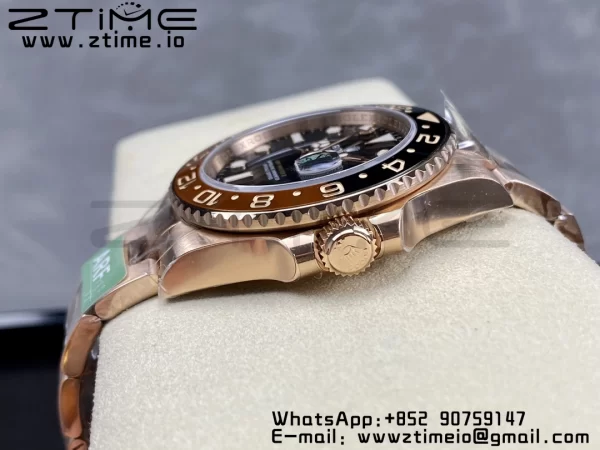 Rolex GMT Master II 126711 CHNR Brown/Black ceramic 904L SS ARF 1:1 Best Edition on RG Oyster Bracelet SH3285 CHS - Super Clone Watch | 1:1 Best Version
