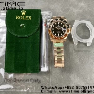 Rolex GMT Master II 126711 CHNR Brown/Black ceramic 904L SS ARF 1:1 Best Edition on RG Oyster Bracelet SH3285 CHS - Super Clone Watch | 1:1 Best Version