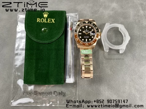 Rolex GMT Master II 126711 CHNR Brown/Black ceramic 904L SS ARF 1:1 Best Edition on RG Oyster Bracelet SH3285 CHS - Super Clone Watch | 1:1 Best Version