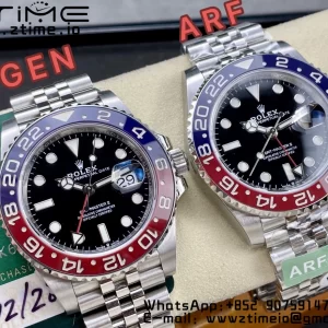 ロレックス GMTマスターII 126710 BLRO ブルー/レッドセラミック 904L ARF 1:1ベスト版 ジュビリー ジュビリー SH3285 CHS V3 - スーパークローン時計｜1:1ベスト版