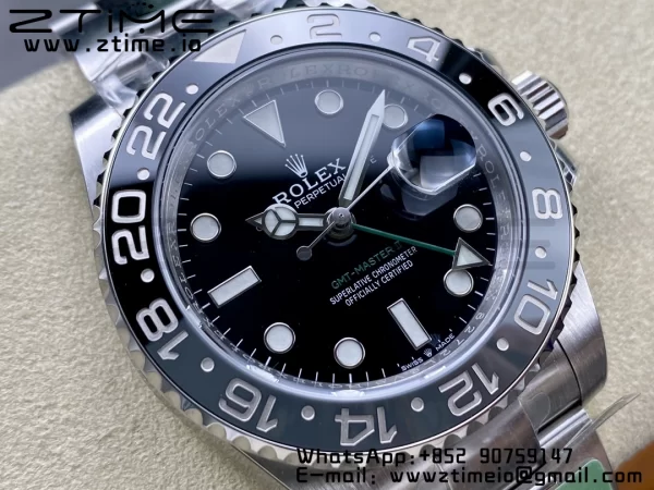Rolex GMT-Master II 126710 GRNR Black/Gray Ceramic 904L Steel ARF 1:1 Best Edition on Oyster Strap SH3285 CHS - Super Clone Watch | 1:1 Best Version