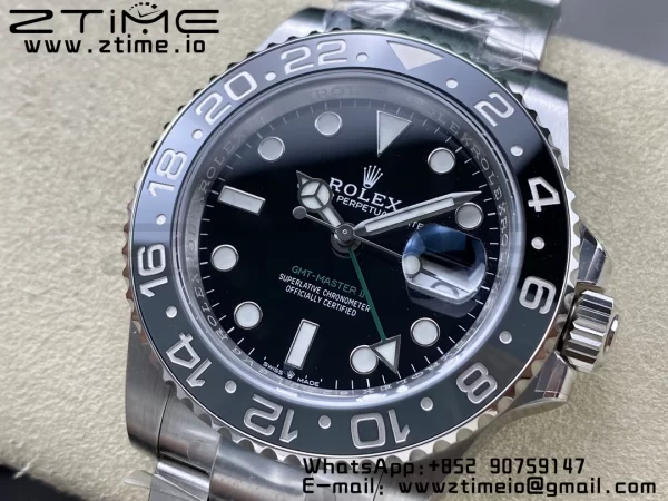Rolex GMT-Master II 126710 GRNR Black/Gray Ceramic 904L Steel ARF 1:1 Best Edition on Oyster Strap SH3285 CHS - Super Clone Watch | 1:1 Best Version