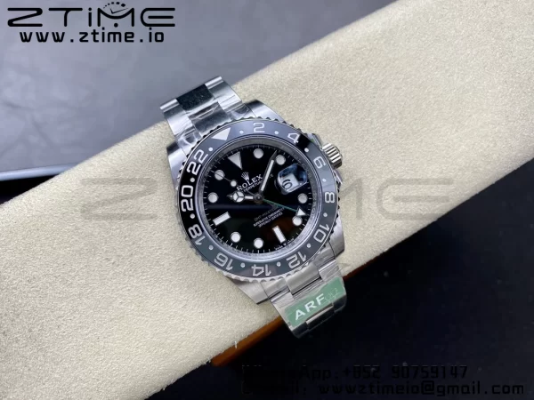 Rolex GMT-Master II 126710 GRNR Black/Gray Ceramic 904L Steel ARF 1:1 Best Edition on Oyster Strap SH3285 CHS - Super Clone Watch | 1:1 Best Version