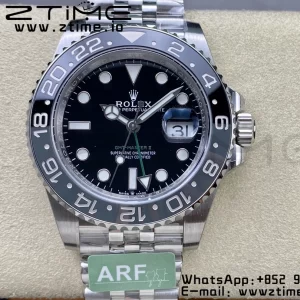Rolex GMT-Master II 126710 GRNR Black/Gray Ceramic 904L Steel ARF 1:1 Best Edition on Jubilee Strap SH3285 CHS - Super Clone Watch | 1:1 Best Version