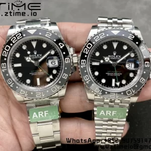 Rolex GMT-Master II 126710 GRNR Black/Gray Ceramic 904L Steel ARF 1:1 Best Edition on Oyster Strap SH3285 CHS - Super Clone Watch | 1:1 Best Version