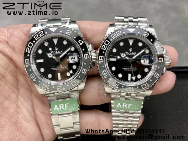 Rolex GMT-Master II 126710 GRNR Black/Gray Ceramic 904L Steel ARF 1:1 Best Edition on Oyster Strap SH3285 CHS - Super Clone Watch | 1:1 Best Version