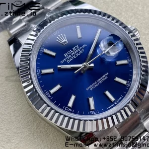 Rolex DateJust 41 126334 ARF 1:1 Best Edition 904L Steel Blue Dial on SS Oyster Bracelet - Super Clone Watch | 1:1 Best Version