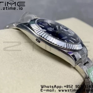 Rolex DateJust 41 126334 ARF 1:1 Best Edition 904L Steel Blue Dial on SS Oyster Bracelet - Super Clone Watch | 1:1 Best Version