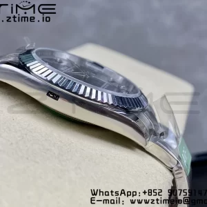 Rolex DateJust 41 126334 ARF 1:1 Best Edition 904L Steel Blue Diamonds Dial on SS Oyster Bracelet - Super Clone Watch | 1:1 Best Version
