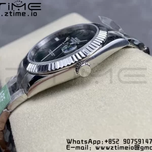 Rolex DateJust 41 126334  ARF 1:1 Best Edition 904L Steel Green Roman Dial on SS Oyster Bracelet - Super Clone Watch | 1:1 Best Version