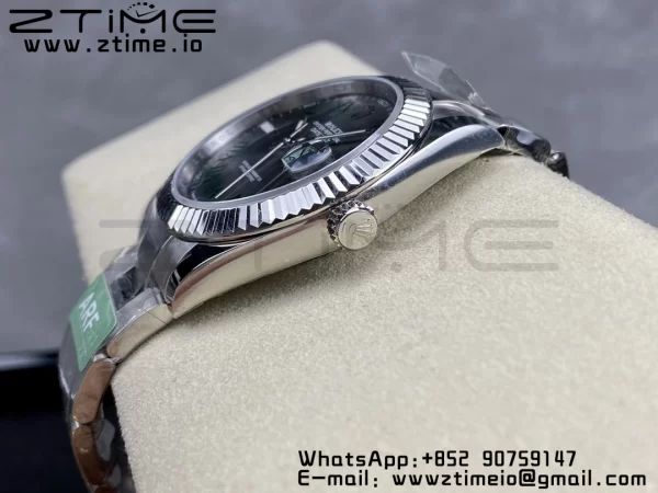 Rolex DateJust 41 126334  ARF 1:1 Best Edition 904L Steel Green Roman Dial on SS Oyster Bracelet - Super Clone Watch | 1:1 Best Version