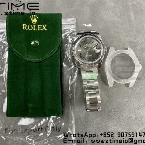 Rolex DateJust 41 126334  ARF 1:1 Best Edition 904L Steel Green Roman Dial on SS Oyster Bracelet - Super Clone Watch | 1:1 Best Version