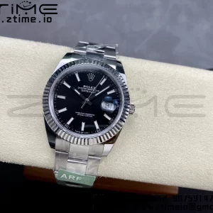 Rolex DateJust 41 126334 ARF 1:1 Best Edition 904L Steel Black Dial on SS Oyster Bracelet - Super Clone Watch | 1:1 Best Version