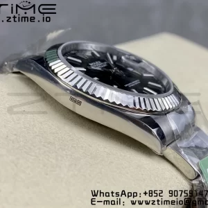 Rolex DateJust 41 126334 ARF 1:1 Best Edition 904L Steel Black Dial on SS Oyster Bracelet - Super Clone Watch | 1:1 Best Version