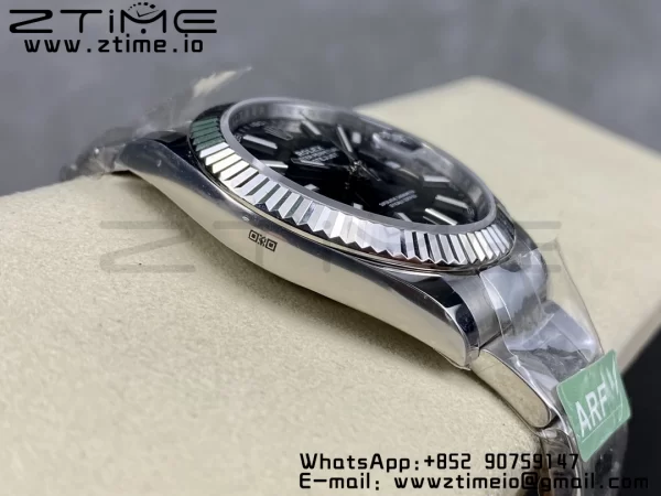 Rolex DateJust 41 126334 ARF 1:1 Best Edition 904L Steel Black Dial on SS Oyster Bracelet - Super Clone Watch | 1:1 Best Version