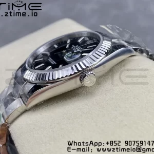 Rolex DateJust 41 126334 ARF 1:1 Best Edition 904L Steel Black Dial on SS Oyster Bracelet - Super Clone Watch | 1:1 Best Version