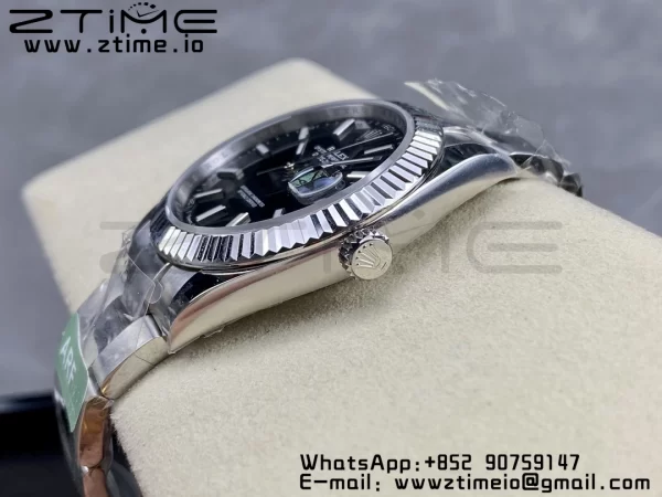 Rolex DateJust 41 126334 ARF 1:1 Best Edition 904L Steel Black Dial on SS Oyster Bracelet - Super Clone Watch | 1:1 Best Version