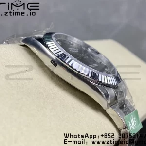 Rolex DateJust 41 126334 ARF 1:1 Best Edition 904L Steel Gray Diamonds Dial on SS Oyster Bracelet - Super Clone Watch | 1:1 Best Version