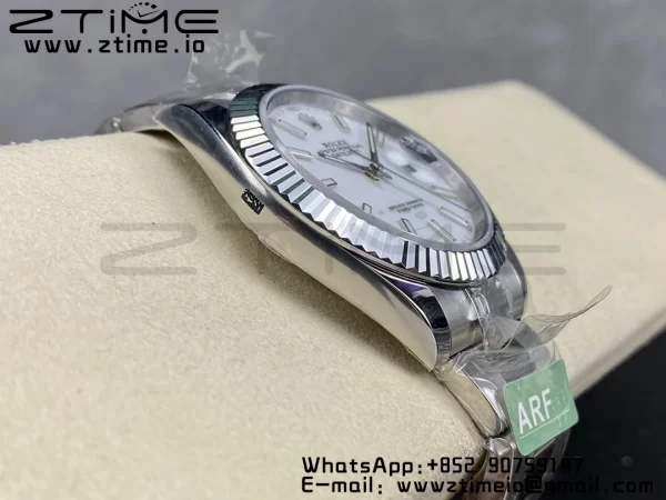 Rolex DateJust 41 126334 ARF 1:1 Best Edition 904L Steel White Dial on SS Oyster Bracelet - Super Clone Watch | 1:1 Best Version