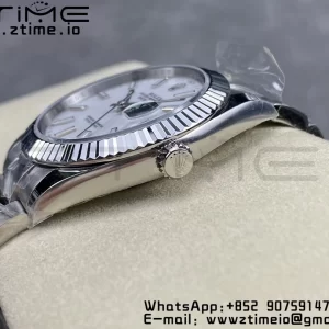 Rolex DateJust 41 126334 ARF 1:1 Best Edition 904L Steel White Dial on SS Oyster Bracelet - Super Clone Watch | 1:1 Best Version