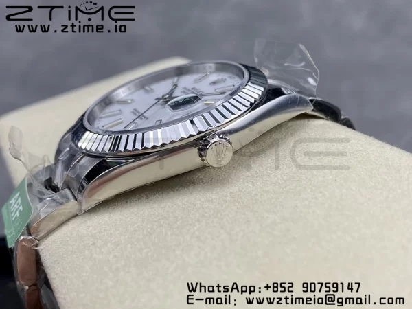 Rolex DateJust 41 126334 ARF 1:1 Best Edition 904L Steel White Dial on SS Oyster Bracelet - Super Clone Watch | 1:1 Best Version
