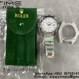 Rolex DateJust 41 126334 ARF 1:1 Best Edition 904L Steel White Dial on SS Oyster Bracelet - Super Clone Watch | 1:1 Best Version