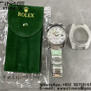Rolex DateJust 41 126334 ARF 1:1 Best Edition 904L Steel White MOP Diamonds Dial on SS Oyster Bracelet - Super Clone Watch | 1:1 Best Version