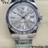 Rolex DateJust 41 126334 ARF 1:1 Best Edition 904L Steel Silvery Dial on SS Oyster Bracelet - Super Clone Watch | 1:1 Best Version