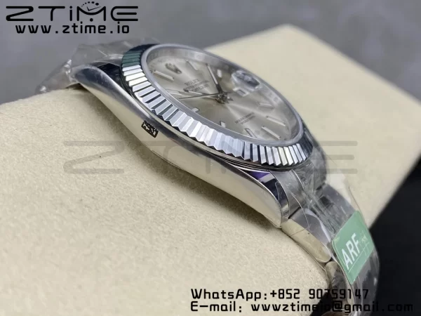 Rolex DateJust 41 126334 ARF 1:1 Best Edition 904L Steel Silvery Dial on SS Oyster Bracelet - Super Clone Watch | 1:1 Best Version